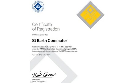 St Barth Commuter vient d’obtenir la certification ISSA: première compagnie européenne EASA à obtenir cette certification!
